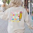 It's Beautiful Day For Learning Teacher Students Girls Boys Women's Sweatshirt Back Print Sand It's Beautiful Day For Learning Teacher Students Girls Boys Women's Sweatshirt Back Print Sand