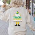 I Just Like To Teach Teaching My Favorite Christmas Teacher Women's Sweatshirt Back Print Sand I Just Like To Teach Teaching My Favorite Christmas Teacher Women's Sweatshirt Back Print Sand
