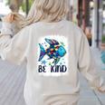 Be Kind Rainbow Fish Teacher Life Back To School Teaching Men Women Women's Sweatshirt Back Print Sand Be Kind Rainbow Fish Teacher Life Back To School Teaching Men Women Women's Sweatshirt Back Print Sand