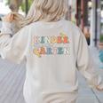 Kindergarten Dream Team Teacher Back To School Women's Sweatshirt Back Print Sand Kindergarten Dream Team Teacher Back To School Women's Sweatshirt Back Print Sand