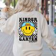 Kindergarten Teacher Hippie Smile Face Back School Women's Sweatshirt Back Print Sand Kindergarten Teacher Hippie Smile Face Back School Women's Sweatshirt Back Print Sand
