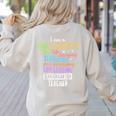 I Am A Kindergarten Teacher Shirt Creative Women's Sweatshirt Back Print Sand I Am A Kindergarten Teacher Shirt Creative Women's Sweatshirt Back Print Sand