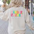 Kindergarten Team Teacher Back To School Kindergarten Squad Women's Sweatshirt Back Print Sand Kindergarten Team Teacher Back To School Kindergarten Squad Women's Sweatshirt Back Print Sand