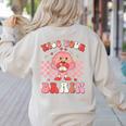 Kiss Your Brain Valentines Test Day Teacher Squad Kids Women's Sweatshirt Back Print Sand Kiss Your Brain Valentines Test Day Teacher Squad Kids Women's Sweatshirt Back Print Sand