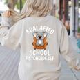 Koalafied School Psychologist Koala Lover Psychology Teacher Women's Sweatshirt Back Print Sand Koalafied School Psychologist Koala Lover Psychology Teacher Women's Sweatshirt Back Print Sand