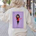 La Maestra Mexican Bingo Card Teacher Lottery Card Women's Sweatshirt Back Print Sand La Maestra Mexican Bingo Card Teacher Lottery Card Women's Sweatshirt Back Print Sand