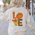 Leopard Pumpkin Love Teacher Life Thanksgiving Fall Women Women's Sweatshirt Back Print Sand Leopard Pumpkin Love Teacher Life Thanksgiving Fall Women Women's Sweatshirt Back Print Sand