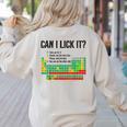 Can I Lick It Periodic Table Chart Science Teacher Women's Sweatshirt Back Print Sand Can I Lick It Periodic Table Chart Science Teacher Women's Sweatshirt Back Print Sand