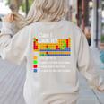 Can I Lick It Periodic Table Chemistry Teachers Women's Sweatshirt Back Print Sand