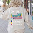 Can I Lick It Periodic Table Of Elements Science Teacher Women's Sweatshirt Back Print Sand Can I Lick It Periodic Table Of Elements Science Teacher Women's Sweatshirt Back Print Sand