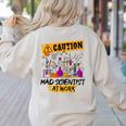 Mad Scientist Halloween Costume Science Teacher Women's Sweatshirt Back Print Sand Mad Scientist Halloween Costume Science Teacher Women's Sweatshirt Back Print Sand