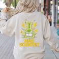 Mad Scientist Kids Youth Adult Science Teacher Chemistry Women's Sweatshirt Back Print Sand