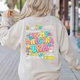 In My Maestra Era Spanish Bilingual Teacher Back To School Women's Sweatshirt Back Print Sand