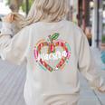 Maestra Pencil Spanish Teacher Bilingual 100 Days Of School Women's Sweatshirt Back Print Sand