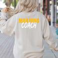 Mahjong Coach Coaching Trainer Teacher Women's Sweatshirt Back Print Sand Mahjong Coach Coaching Trainer Teacher Women's Sweatshirt Back Print Sand