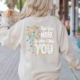 Make Your Mark Dandelion Happy Dot Day Shirts Teacher Kids Women's Sweatshirt Back Print Sand