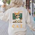 I Did The Math The Answer Is Cats Math Cat Teacher Women's Sweatshirt Back Print Sand I Did The Math The Answer Is Cats Math Cat Teacher Women's Sweatshirt Back Print Sand