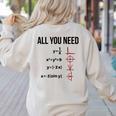 Math Graphs Mathematics Math Teacher Women's Sweatshirt Back Print Sand Math Graphs Mathematics Math Teacher Women's Sweatshirt Back Print Sand