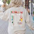 Math Teacher Christmas 12 Days Of Teaching Math Christmas Women's Sweatshirt Back Print Sand Math Teacher Christmas 12 Days Of Teaching Math Christmas Women's Sweatshirt Back Print Sand