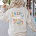 Math Teacher Mathematician Subject Mathematics Joke Women's Sweatshirt Back Print Sand Math Teacher Mathematician Subject Mathematics Joke Women's Sweatshirt Back Print Sand
