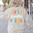 Multilingual Hispanic Heritage Spanish Teacher Maestra Women's Sweatshirt Back Print Sand Multilingual Hispanic Heritage Spanish Teacher Maestra Women's Sweatshirt Back Print Sand