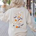 Music Note Symbol Halloween For Music Teacher Musicians Women's Sweatshirt Back Print Sand Music Note Symbol Halloween For Music Teacher Musicians Women's Sweatshirt Back Print Sand