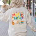 Music Teacher Music Sing Play Dance Choir Piano Women's Sweatshirt Back Print Sand Music Teacher Music Sing Play Dance Choir Piano Women's Sweatshirt Back Print Sand