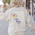 Music Teacher Women's Sweatshirt Back Print Sand Music Teacher Women's Sweatshirt Back Print Sand