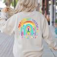 Musical Teacher Teaching Music Is My Jam Rainbow Tie Dye Women's Sweatshirt Back Print Sand Musical Teacher Teaching Music Is My Jam Rainbow Tie Dye Women's Sweatshirt Back Print Sand