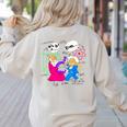 Nerdy Pythagoras Fighting Over C Squared Math Teacher Women's Sweatshirt Back Print Sand