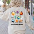 Neurodiverse Universe Space Planet Special Education Teacher Women's Sweatshirt Back Print Sand Neurodiverse Universe Space Planet Special Education Teacher Women's Sweatshirt Back Print Sand