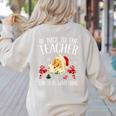 Be Nice To The Teacher Santa Is Watching School Christmas Women's Sweatshirt Back Print Sand Be Nice To The Teacher Santa Is Watching School Christmas Women's Sweatshirt Back Print Sand
