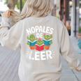 Nopales De Leer Bilingual Teacher Maestra Spanish Teacher Women's Sweatshirt Back Print Sand Nopales De Leer Bilingual Teacher Maestra Spanish Teacher Women's Sweatshirt Back Print Sand