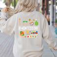 Novelty Montessori Studying Learning Schooling Teacher Love For Men Women Women's Sweatshirt Back Print Sand Novelty Montessori Studying Learning Schooling Teacher Love For Men Women Women's Sweatshirt Back Print Sand