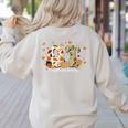 Occupational Therapy Fall Autumn Pumpkin Flower OTA Teacher Women's Sweatshirt Back Print Sand Occupational Therapy Fall Autumn Pumpkin Flower OTA Teacher Women's Sweatshirt Back Print Sand
