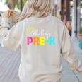 Oh Hey Pre-k Shirt Back To School Teachers Students Women's Sweatshirt Back Print Sand Oh Hey Pre-k Shirt Back To School Teachers Students Women's Sweatshirt Back Print Sand