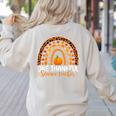 One Thankful Science Teacher Rainbow Boho Fall Thanksgiving Women's Sweatshirt Back Print Sand One Thankful Science Teacher Rainbow Boho Fall Thanksgiving Women's Sweatshirt Back Print Sand