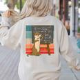 Otter Professor Teacher Teaching Maths Mathematics Women's Sweatshirt Back Print Sand Otter Professor Teacher Teaching Maths Mathematics Women's Sweatshirt Back Print Sand