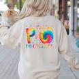 P Is For Preschool Tie Dye Back To School Teacher Men Women Girls Kids Women's Sweatshirt Back Print Sand P Is For Preschool Tie Dye Back To School Teacher Men Women Girls Kids Women's Sweatshirt Back Print Sand