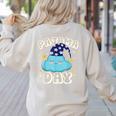 Pajama Day School Spirit Week Fun Cloud Teacher Student Women's Sweatshirt Back Print Sand