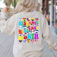 Hispanic Heritage Month 2025 Latino Puerto Rico Teacher Kids Women's Sweatshirt Back Print Sand Hispanic Heritage Month 2025 Latino Puerto Rico Teacher Kids Women's Sweatshirt Back Print Sand