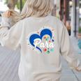 Para Heart Teacher Paraprofessional School Appreciation Women's Sweatshirt Back Print Sand Para Heart Teacher Paraprofessional School Appreciation Women's Sweatshirt Back Print Sand