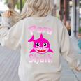 Para Shark Paraprofessional Female Teacher Women's Sweatshirt Back Print Sand Para Shark Paraprofessional Female Teacher Women's Sweatshirt Back Print Sand