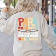 Paraeducator Paraprofessional SPED Teacher Women's Sweatshirt Back Print Sand