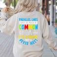 Parallel Lines Math Pun – Teacher Humor Women's Sweatshirt Back Print Sand Parallel Lines Math Pun – Teacher Humor Women's Sweatshirt Back Print Sand