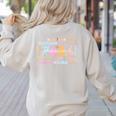 Paraprofessional Back To School Paraeducator Para Teacher Women's Sweatshirt Back Print Sand Paraprofessional Back To School Paraeducator Para Teacher Women's Sweatshirt Back Print Sand