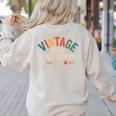 Paraprofessional Vintage Para Teacher 60s 70s 80s Women's Sweatshirt Back Print Sand Paraprofessional Vintage Para Teacher 60s 70s 80s Women's Sweatshirt Back Print Sand