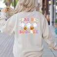 Pas De Boo-Ree Teachers Halloween Costume Ballet Dancers Women's Sweatshirt Back Print Sand