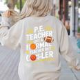 PE Coach PE Teacher Like Normal Teacher But Cooler Women's Sweatshirt Back Print Sand PE Coach PE Teacher Like Normal Teacher But Cooler Women's Sweatshirt Back Print Sand