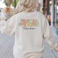 PE Teacher Back To School Physical Education Teacher Women's Sweatshirt Back Print Sand PE Teacher Back To School Physical Education Teacher Women's Sweatshirt Back Print Sand